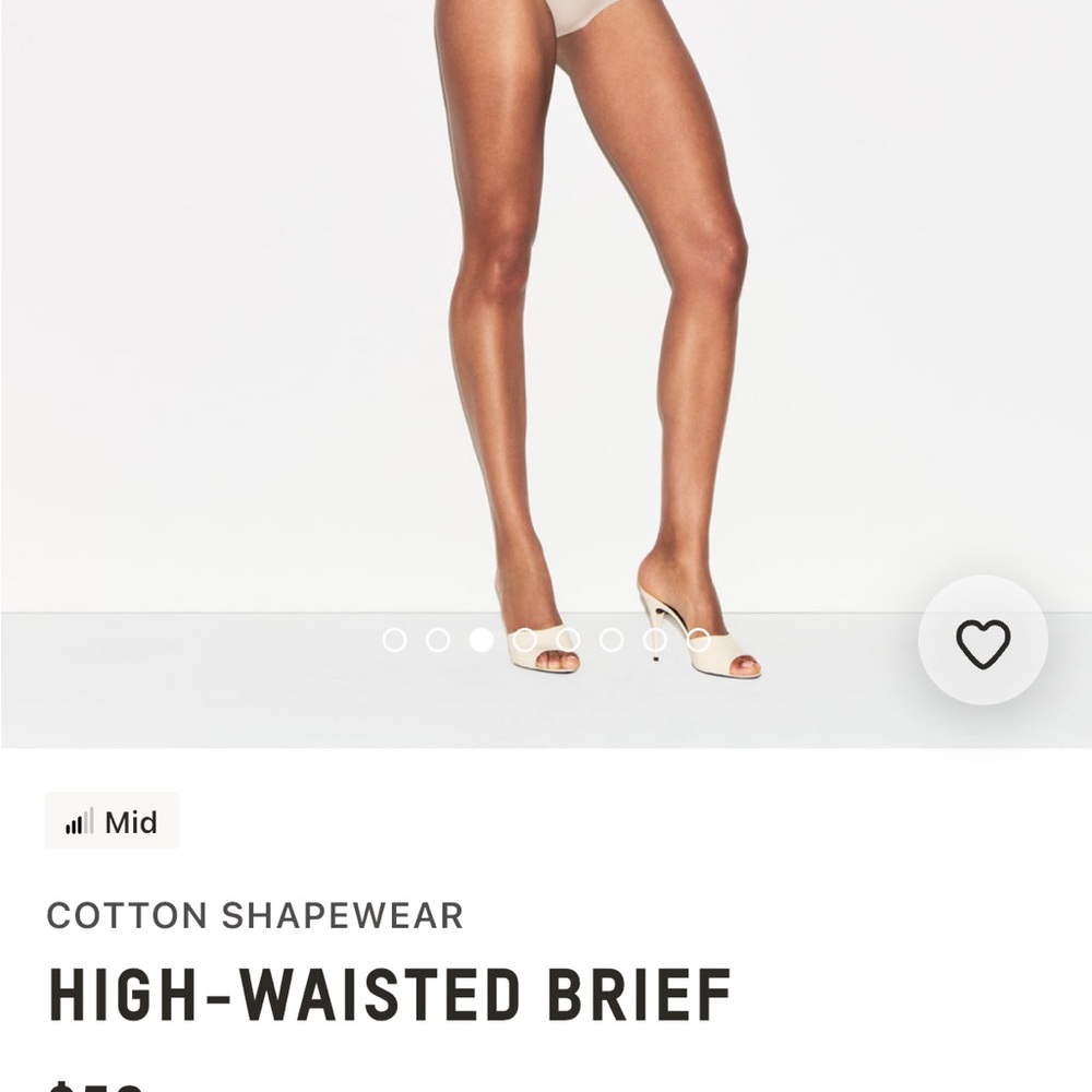 NWOT SKIMS High-Waisted Brief - ✨BUNDLE✨ 1 light cream stone color and one black